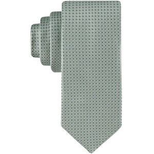 Calvin Klein Men Sabrina Micro-Grid Tie Green